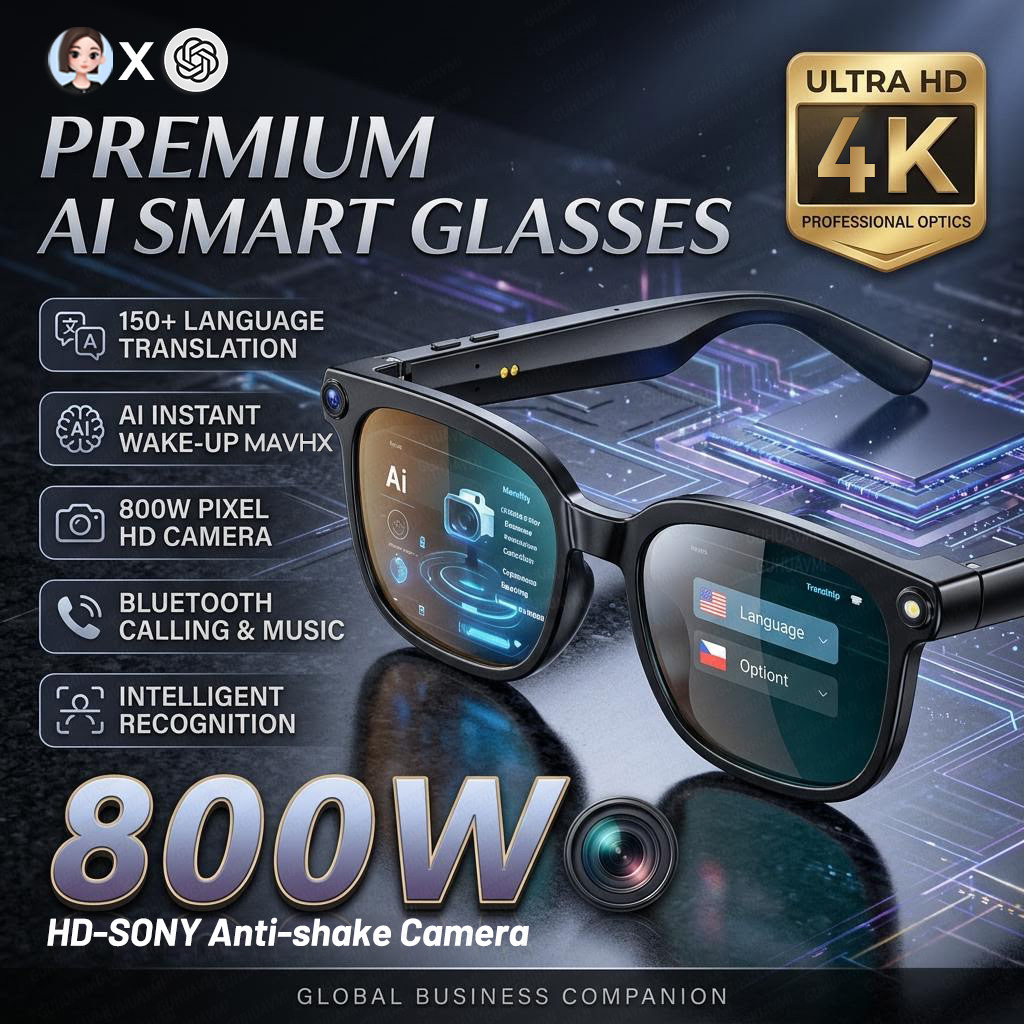 Photography Videography - 2026 4K 8MP Smart Glasses Heren
