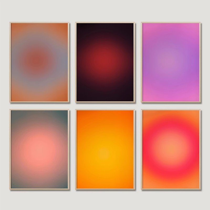 Photography Landscape - Gradient Aura Wall Art Print Bevestigingsposter