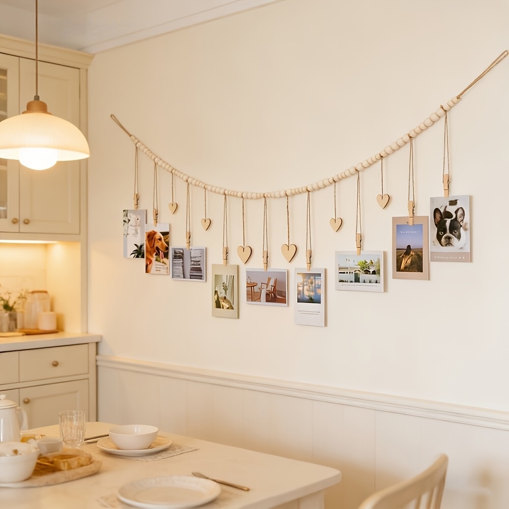 Photography Types - Hangende fotodisplay wanddecoratie - Rustieke Boho