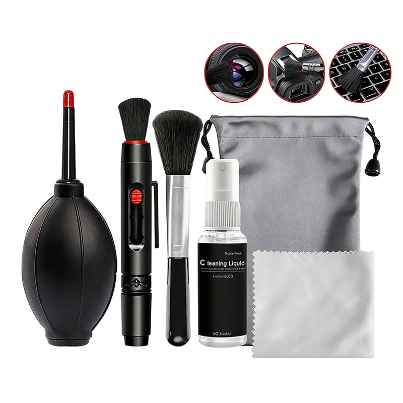 Lens Cleaning Kit - 6-in-1 camera-reinigingsset Professioneel DSLR-lensreinigingsgereedschap voor sensorlens