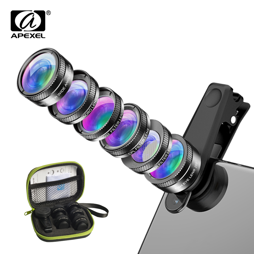 Photography Kit Samsung S26 Ultra - APEXEL Universele 6-in-1 Telefoon Camera Lens