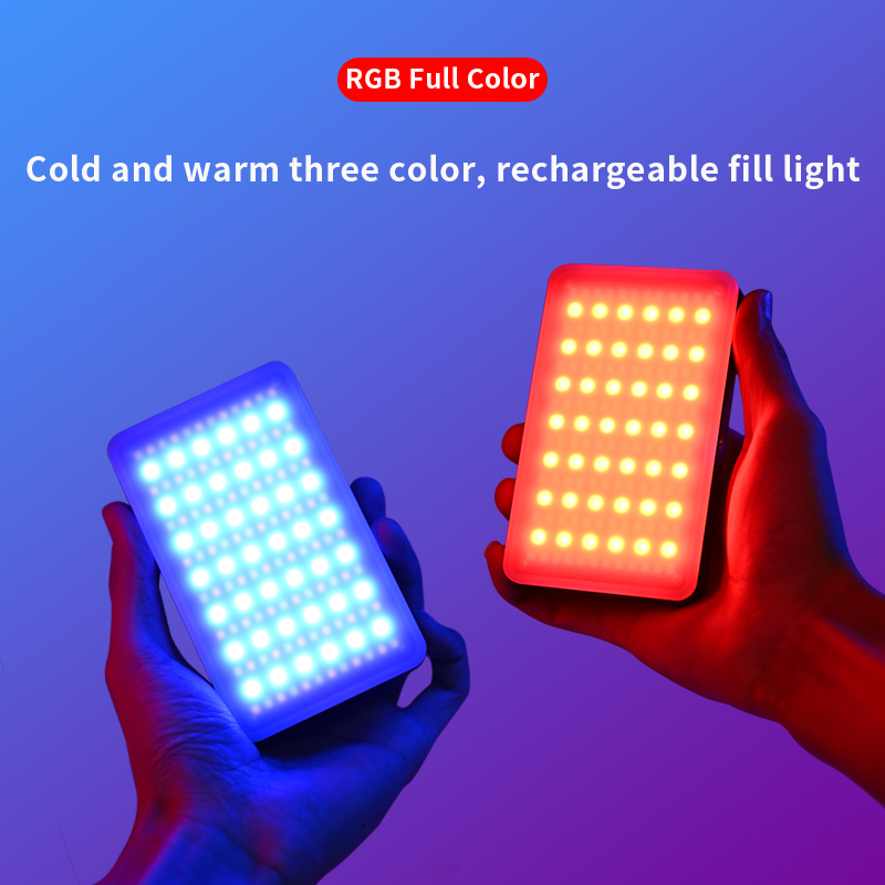 Photography Umbrella Lights - RGB-videolamp Draagbare LED-cameralichtpaneel Full Color oplaadbare