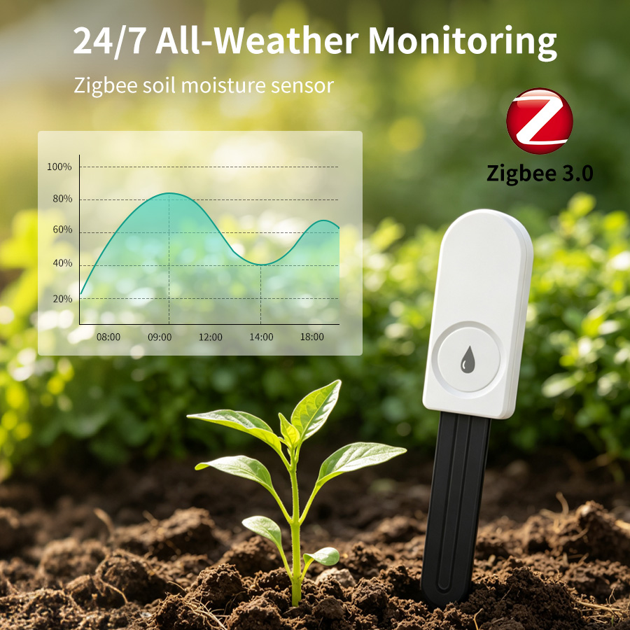 Intervalometer Timer - Slimme ZigBee Bodemvochtigheidssensor Temperatuur-vochtigheidsmeter Detector Thermo-hygrometer