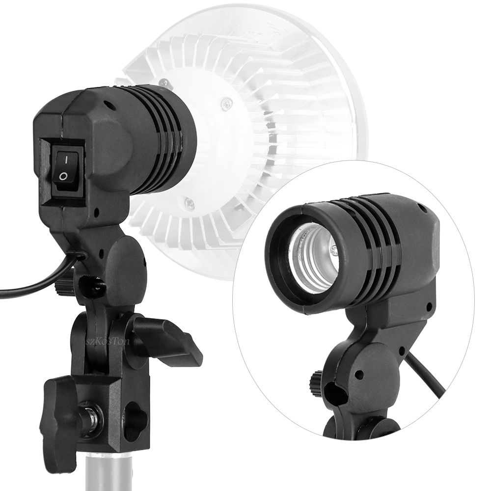 Photography Umbrella Lights - Enkele kop lamphouder E27-fitting Flash Paraplubeugel