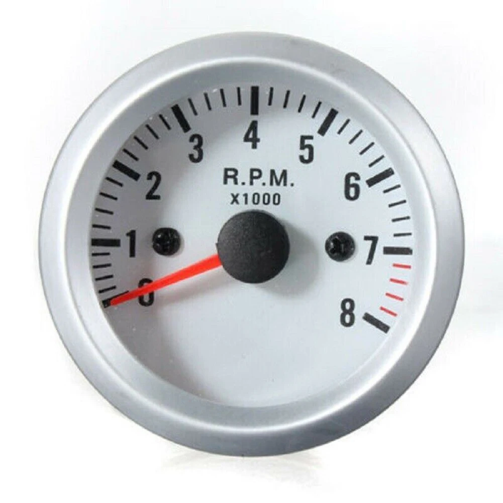 Light Meter Incident - 2 52mm auto-motortoerenteller, witte wijzerplaat met