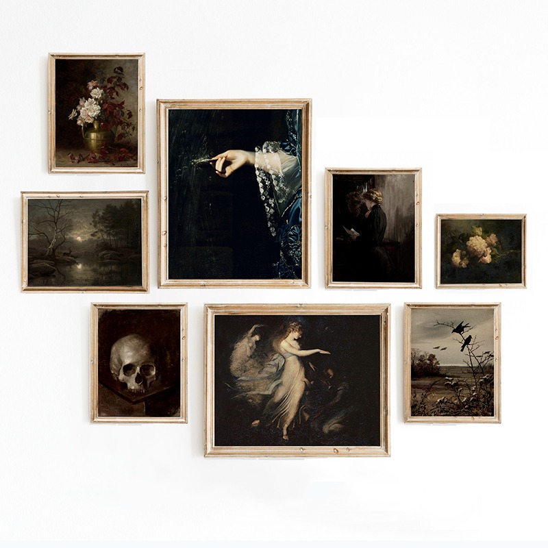 Photography Night - Dark Academia Vintage Moody Victoriaanse posters