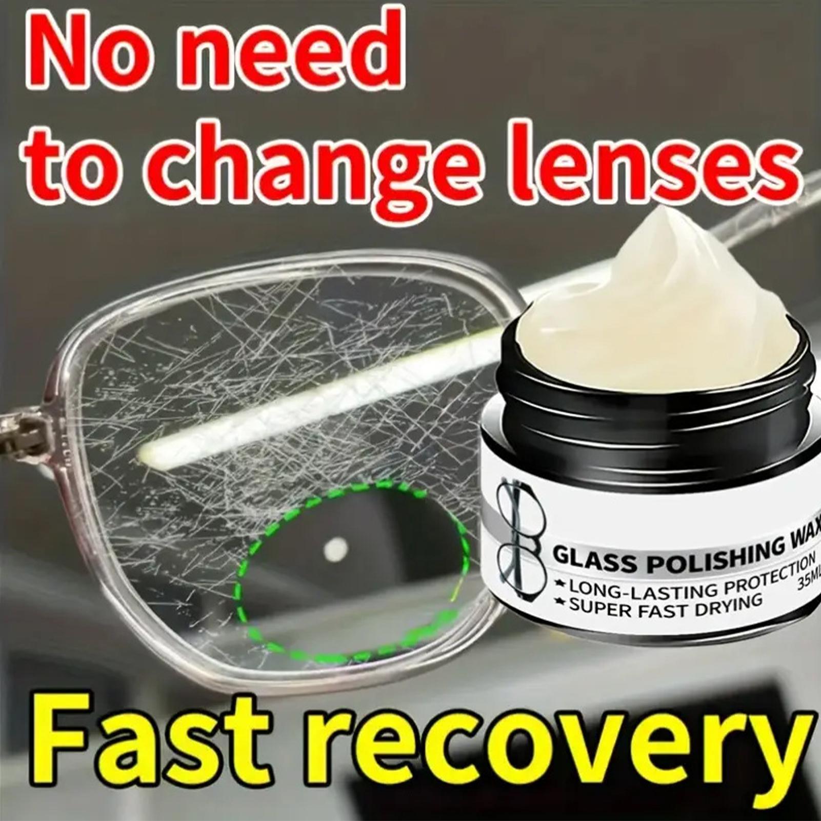 Lens Cleaning Kit - Krasverwijderaar voor brillenglazen, reparatie- en reinigingspasta,