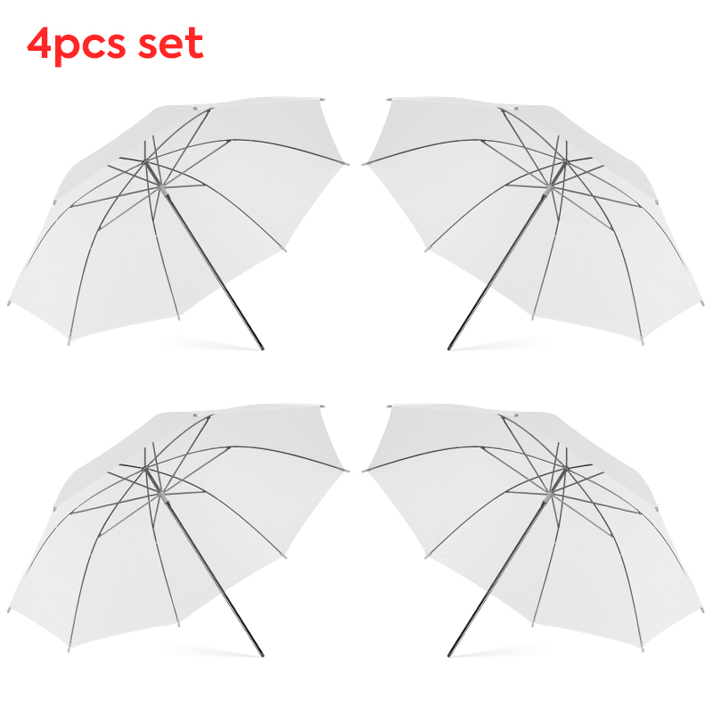 Photography Umbrella Lights - 76 * 80cm X4 Transparante Witte