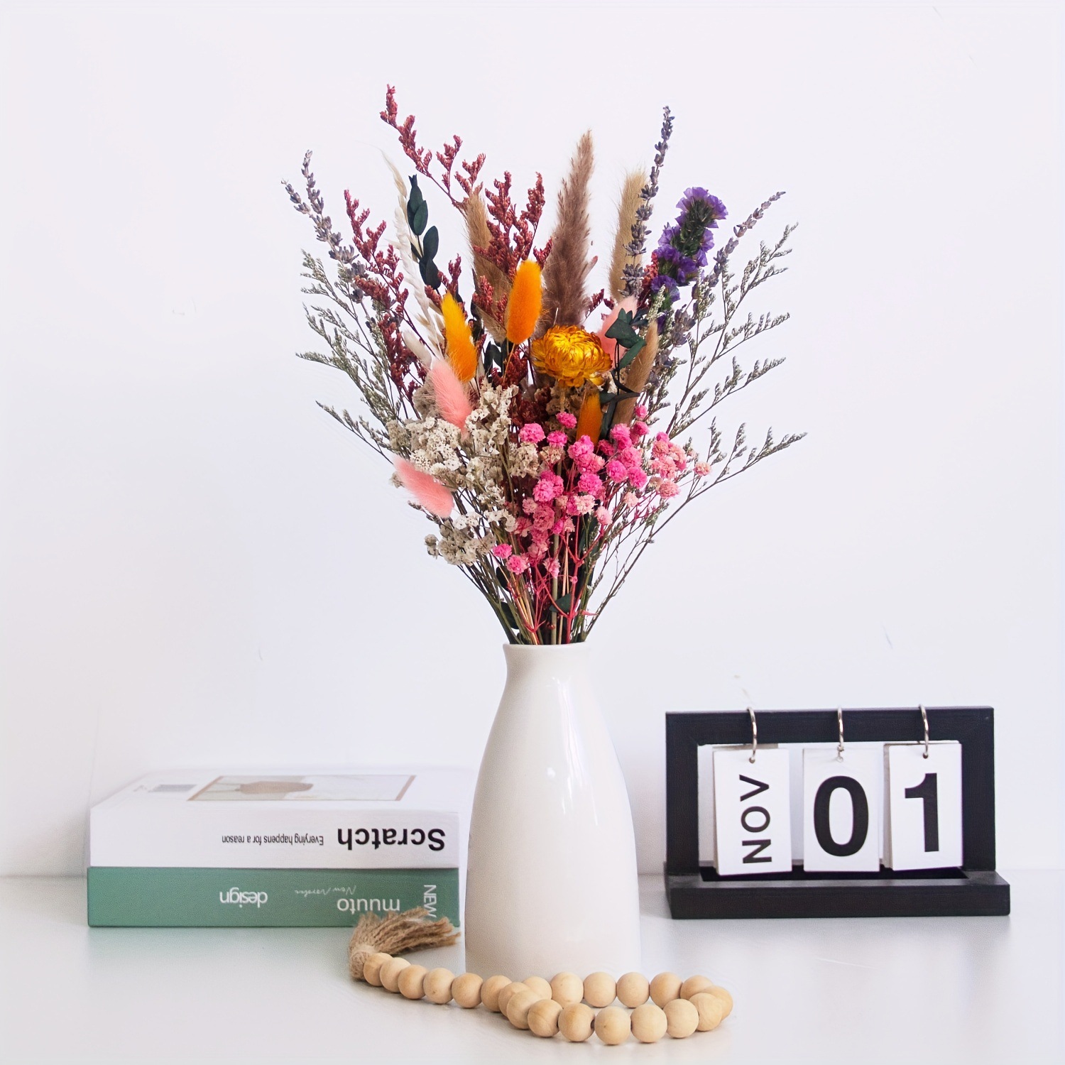 Photography Desk - INS Style Gedroogde Baby's Breath Bouquet