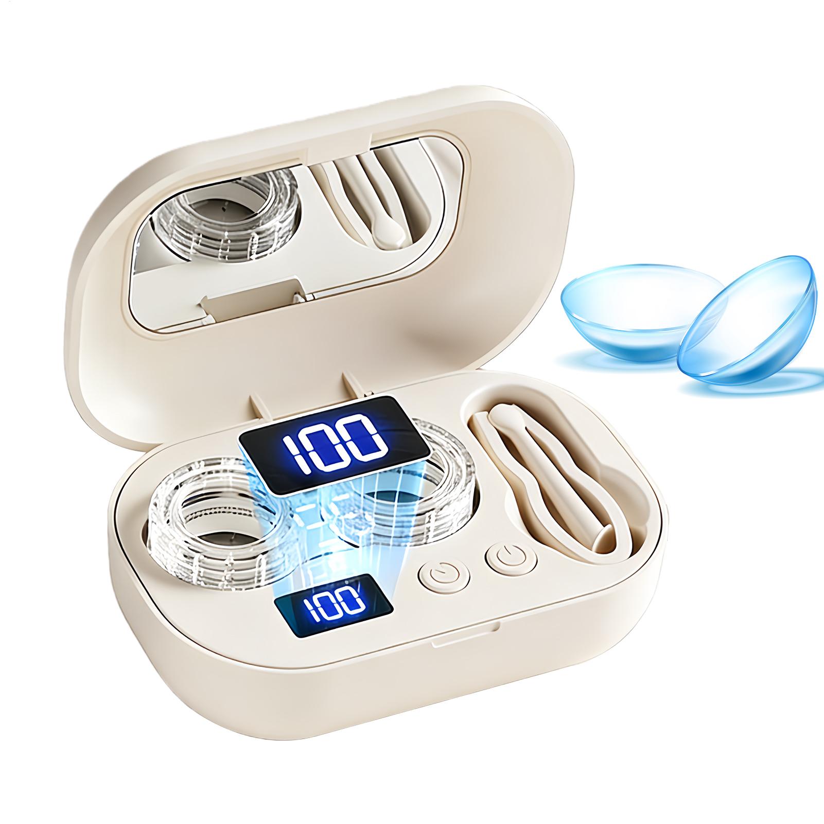 Lens Cleaning Kit - Ultrasone oogreinigingsdoos voor contactlenzen Oplaadbare draagbare