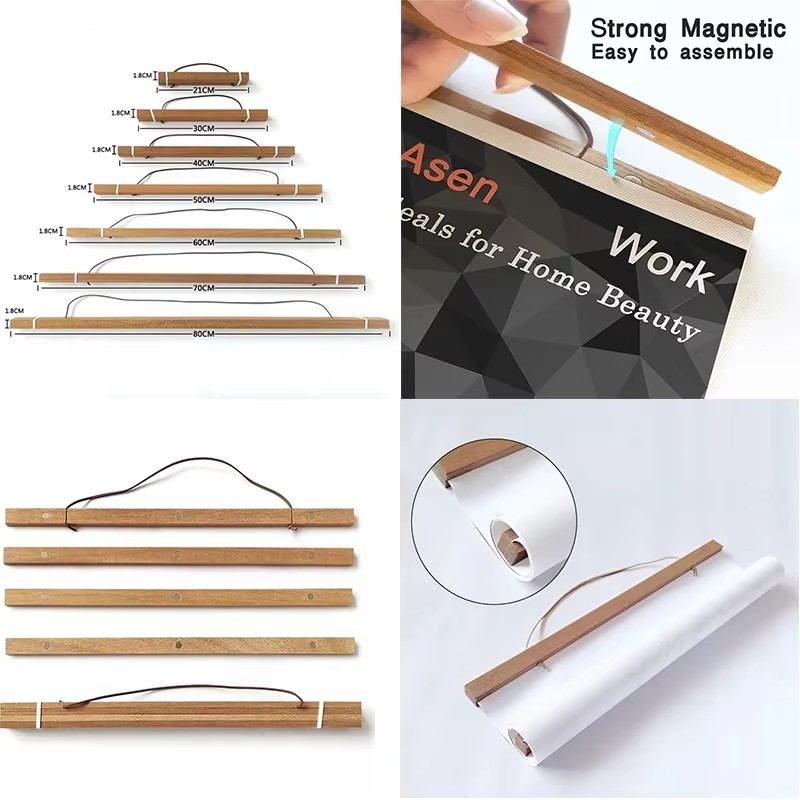 Photography Types - 21-90 cm Magnetische Houten Foto Poster