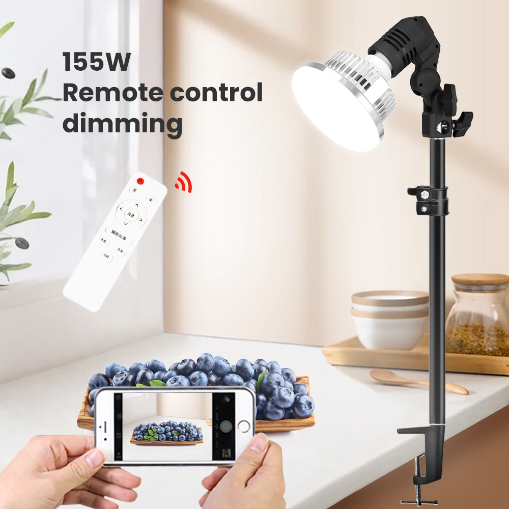Photography Bulb - Dimbare Led Video Licht Met Monopod