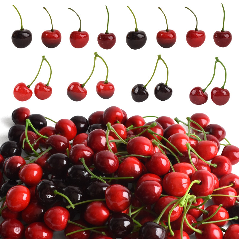 Photography Food - 10 stuks kunstmatige kersen nep fruit