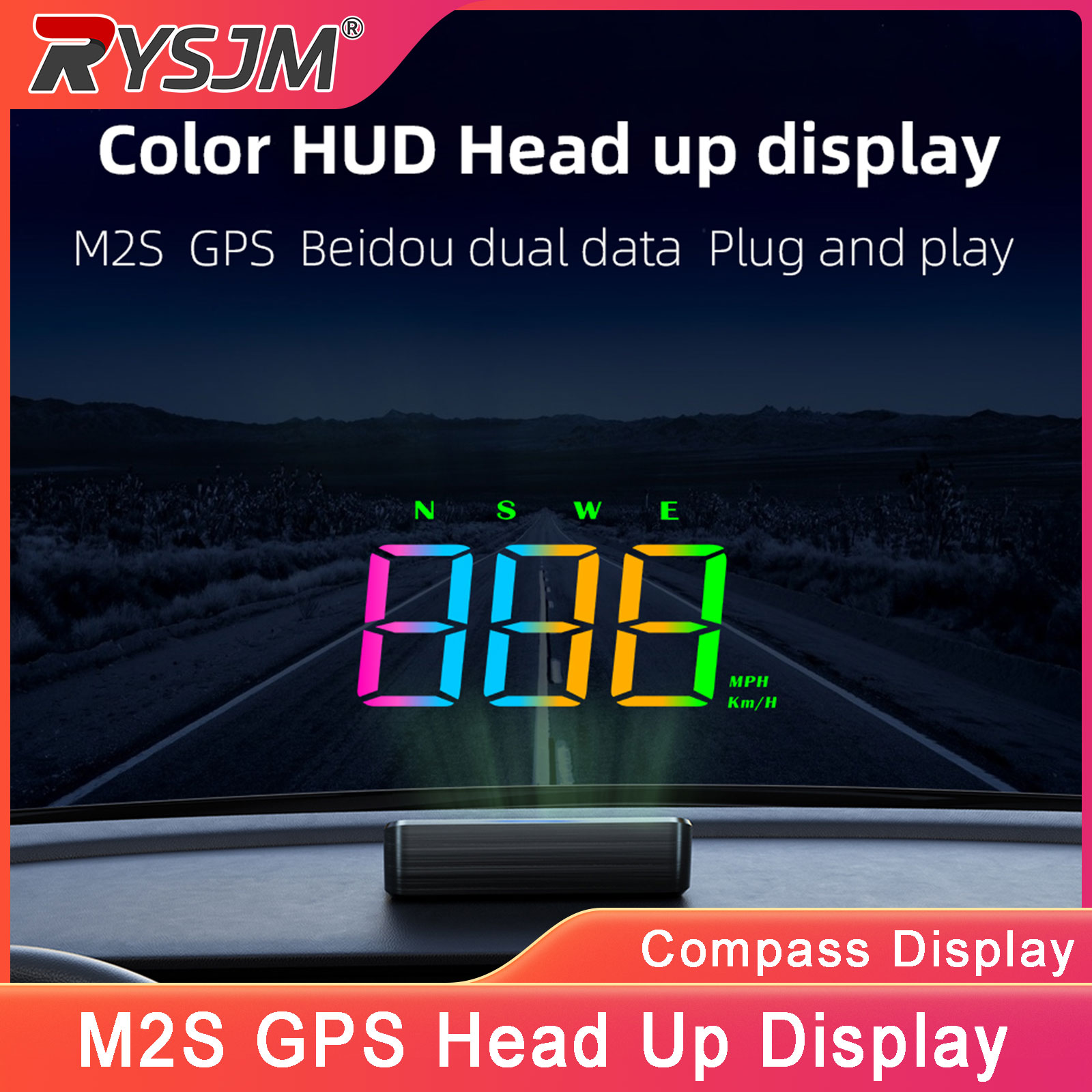 M2S HUD Head-Up Display GPS Di - Light Meter Incident recensie en prijs