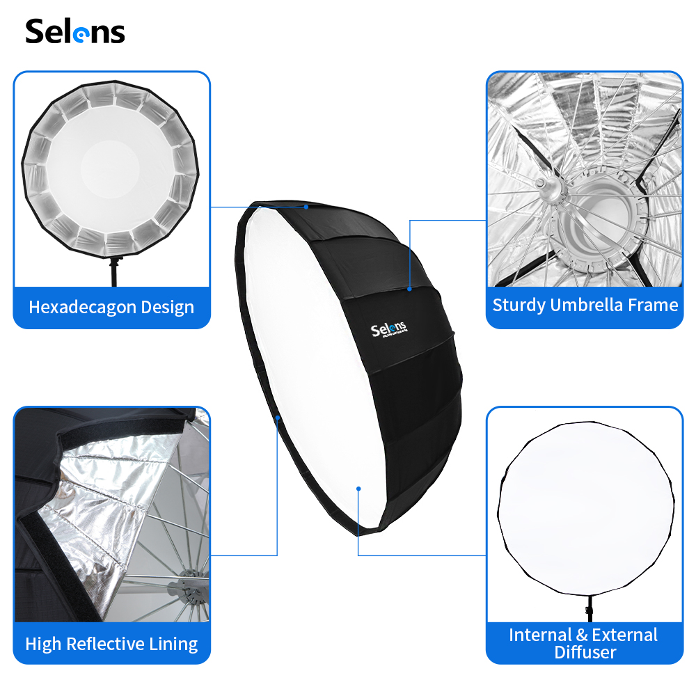 Selens 85Cm Paraplu Radar Soft - Photography Umbrella Lights recensie en prijs
