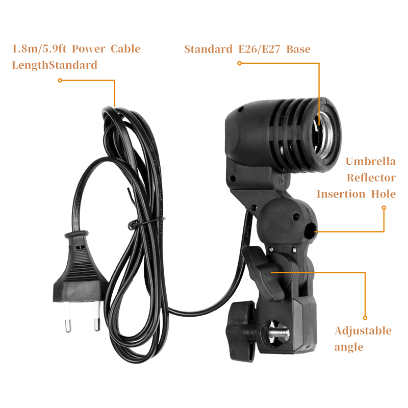 1.8M Kabel Cord Gloeilamp Stan - Photography Umbrella Lights recensie en prijs