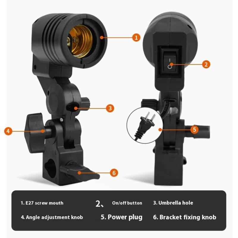 Zwart 1.8M Kabel Snoer E27 Soc - Photography Umbrella Lights recensie en prijs