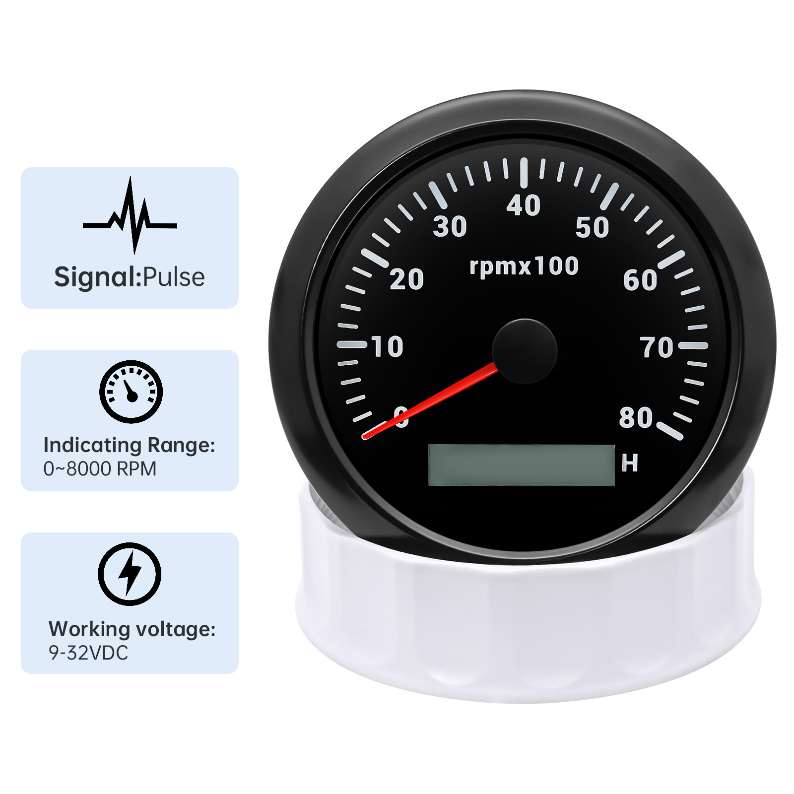 Ronde Auto RPM Toerenteller 80 - Light Meter Incident recensie en prijs