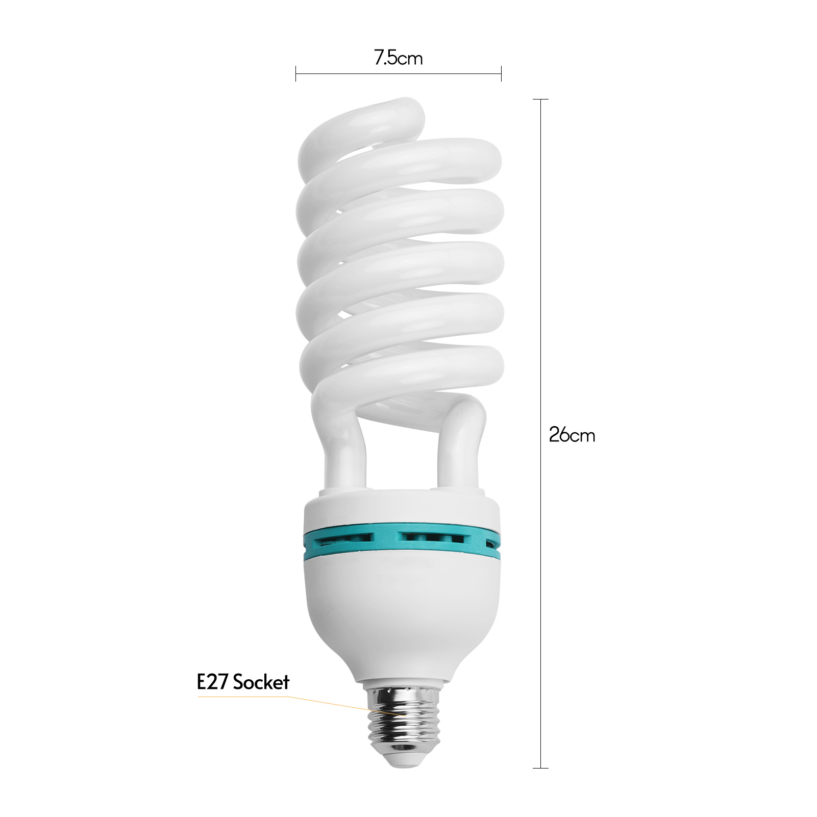 Andoer E27 135W spiraalvormige - Photography Bulb recensie en prijs