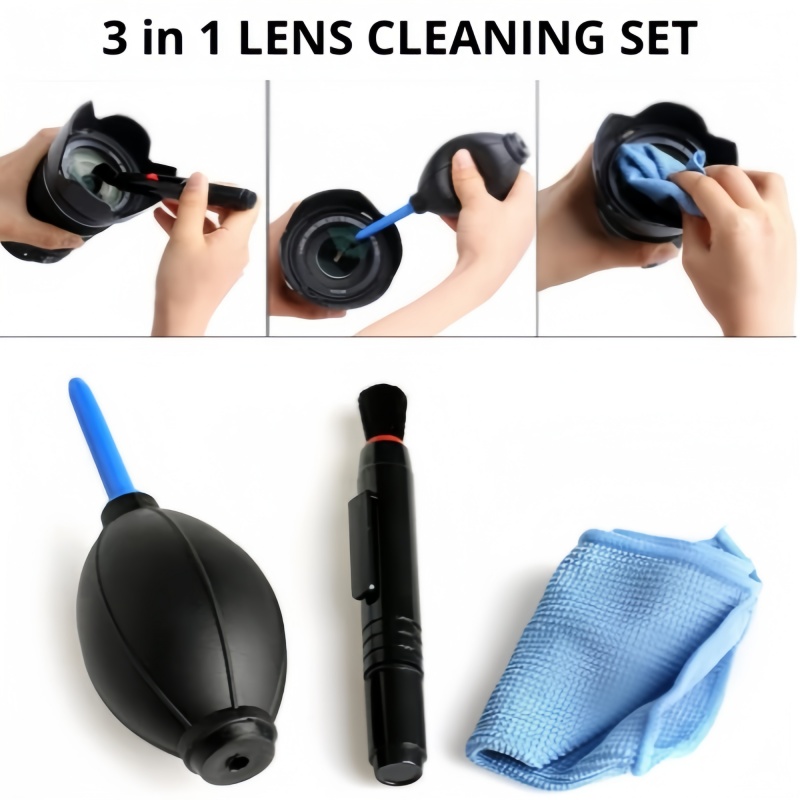 3-in-1 reinigingsset: luchtbla - Lens Cleaning Kit recensie en prijs