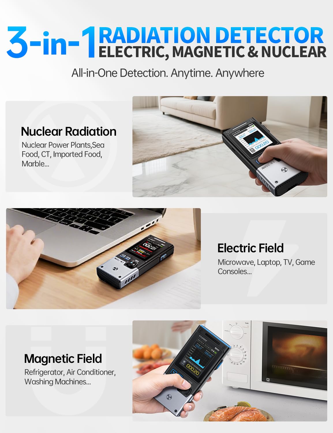 FNIRSI GC-03 Geigerteller Nucl - Intervalometer Timer recensie en prijs