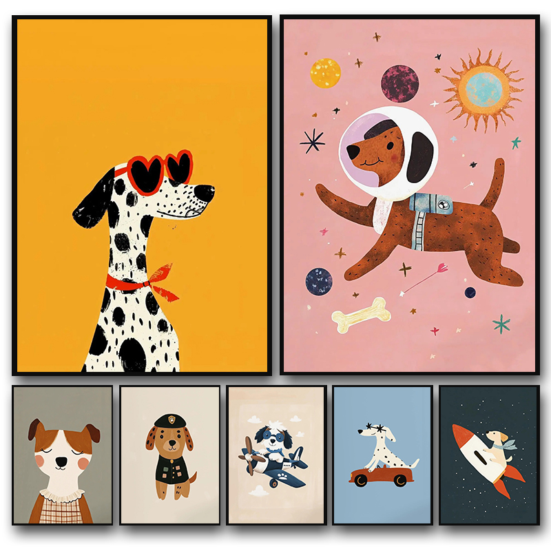 Kleurrijke Cartoon Hond Illust - Photography Types recensie en prijs