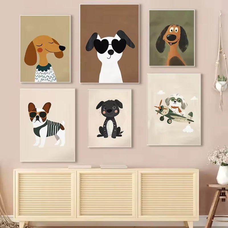 Kleurrijke Cartoon Hond Illust - Photography Types recensie en prijs