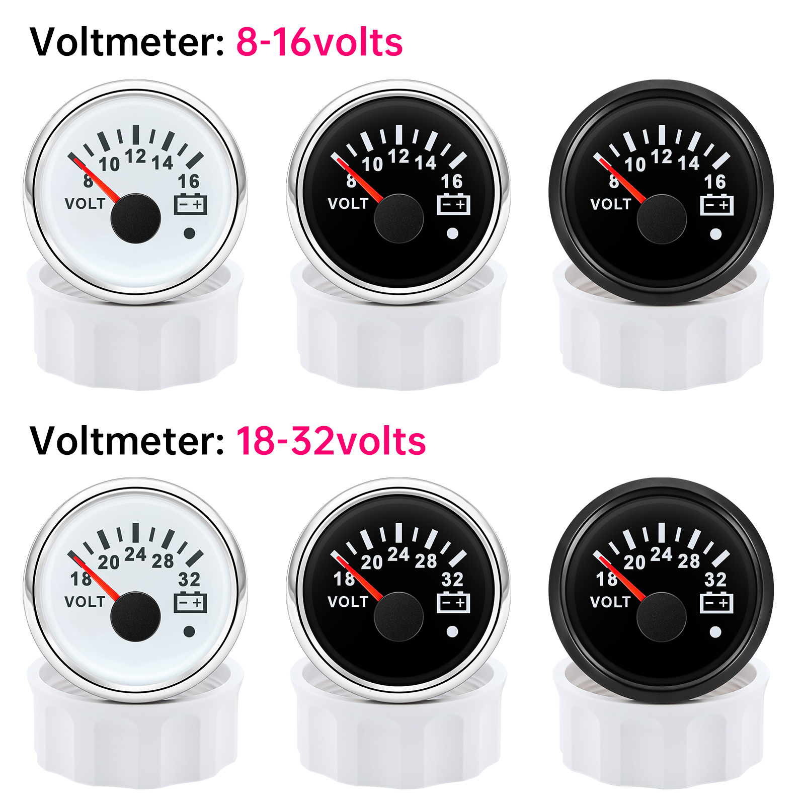 52 mm voltmeter 7 kleuren acht - Light Meter Incident recensie en prijs