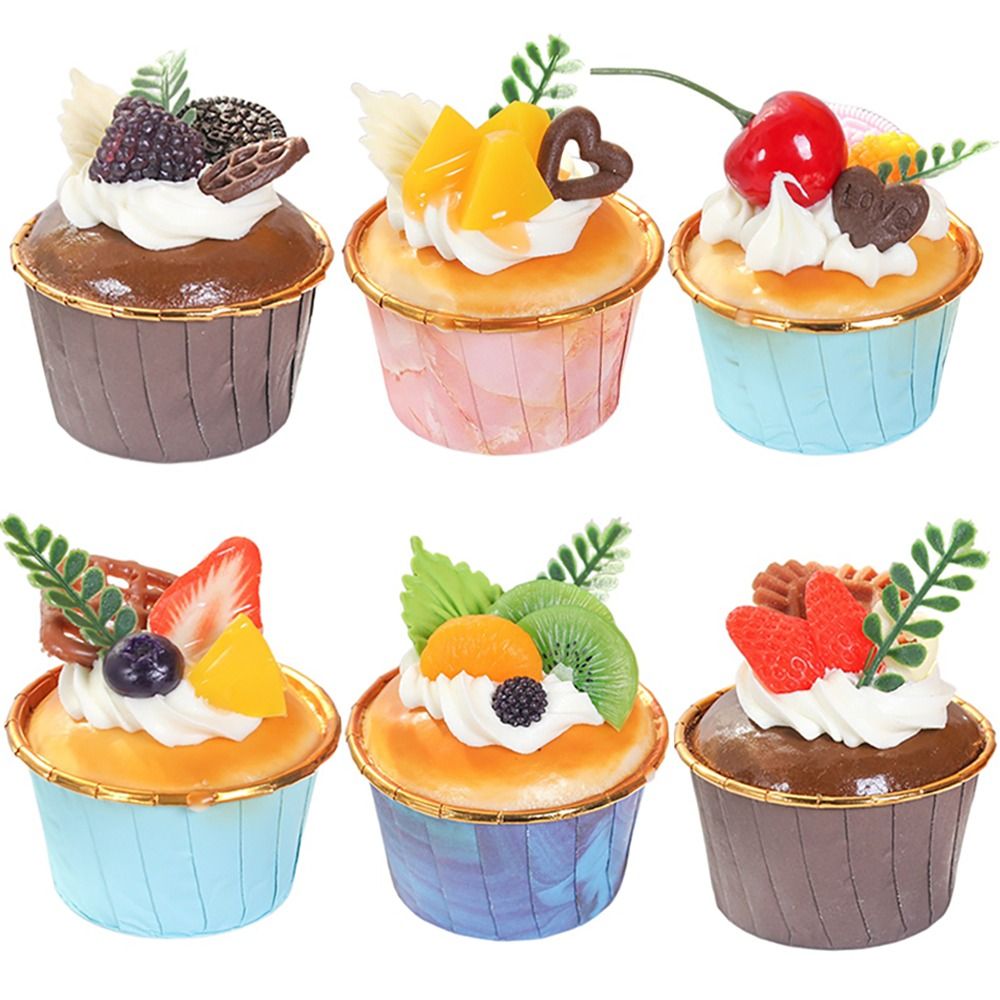 6 Stuks Kunstmatig Fruit Cupca - Photography Food recensie en prijs