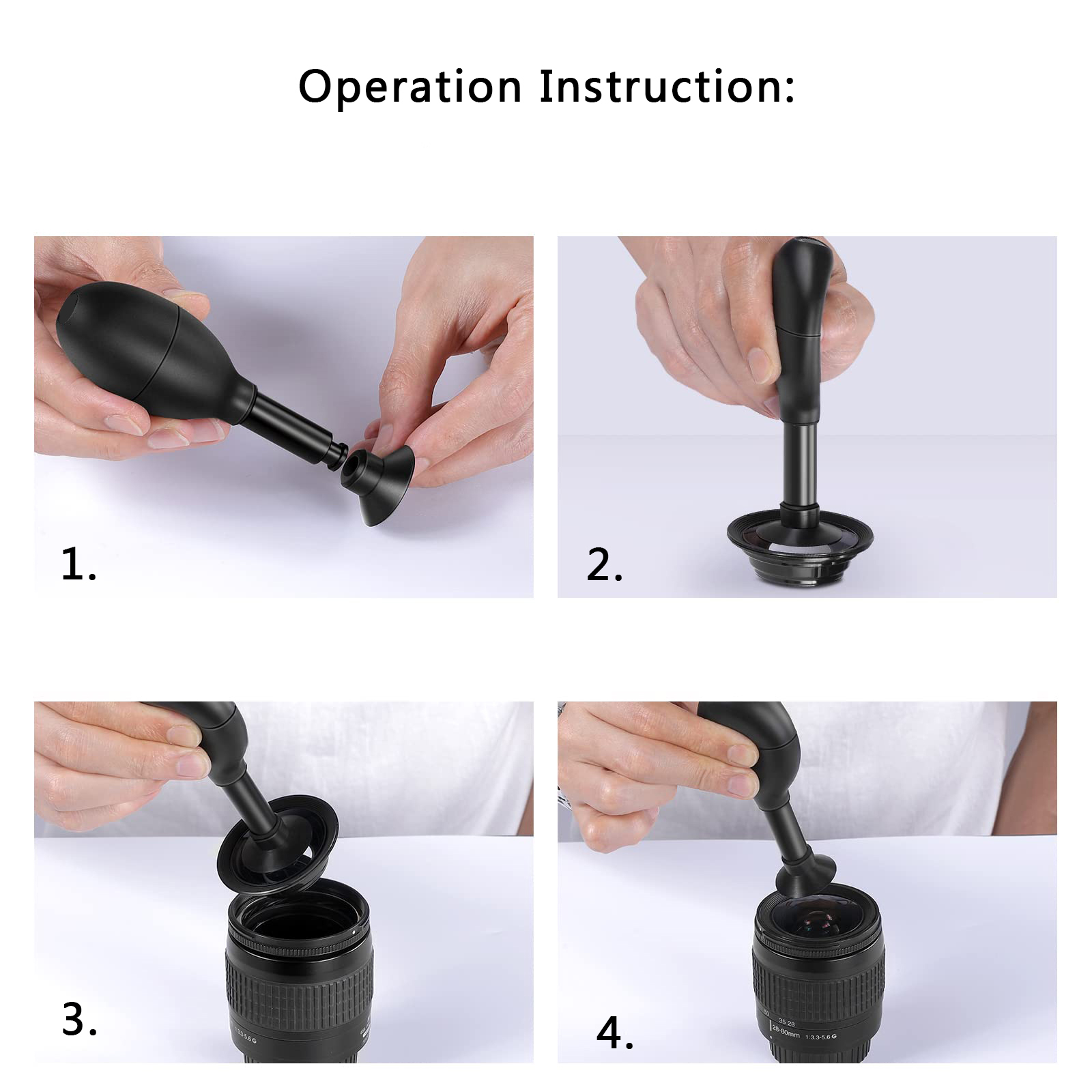 Lens Sucker Kit met 7 zuignapp - Lens Cleaning Kit recensie en prijs