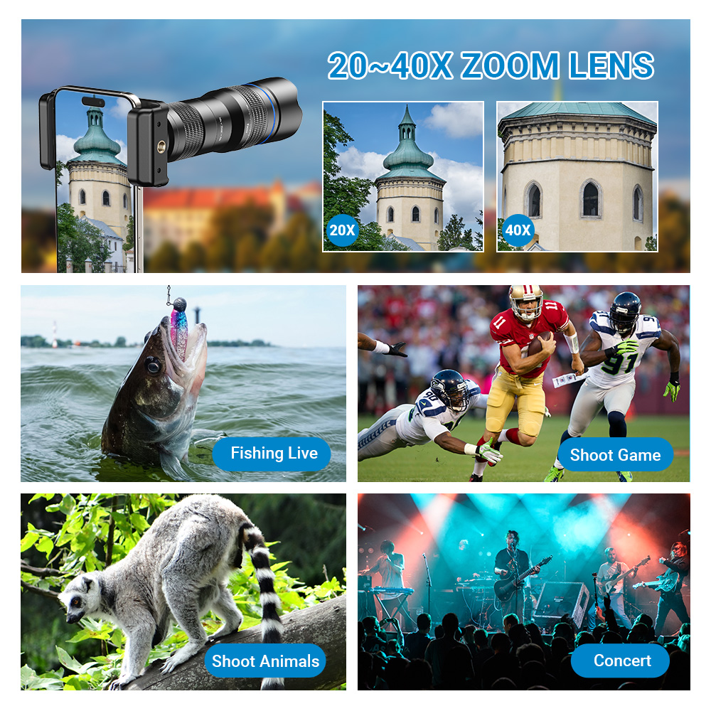 APEXEL HD Metalen 20-40x Zoom  - Photography Kit Samsung S26 Ultra recensie en prijs