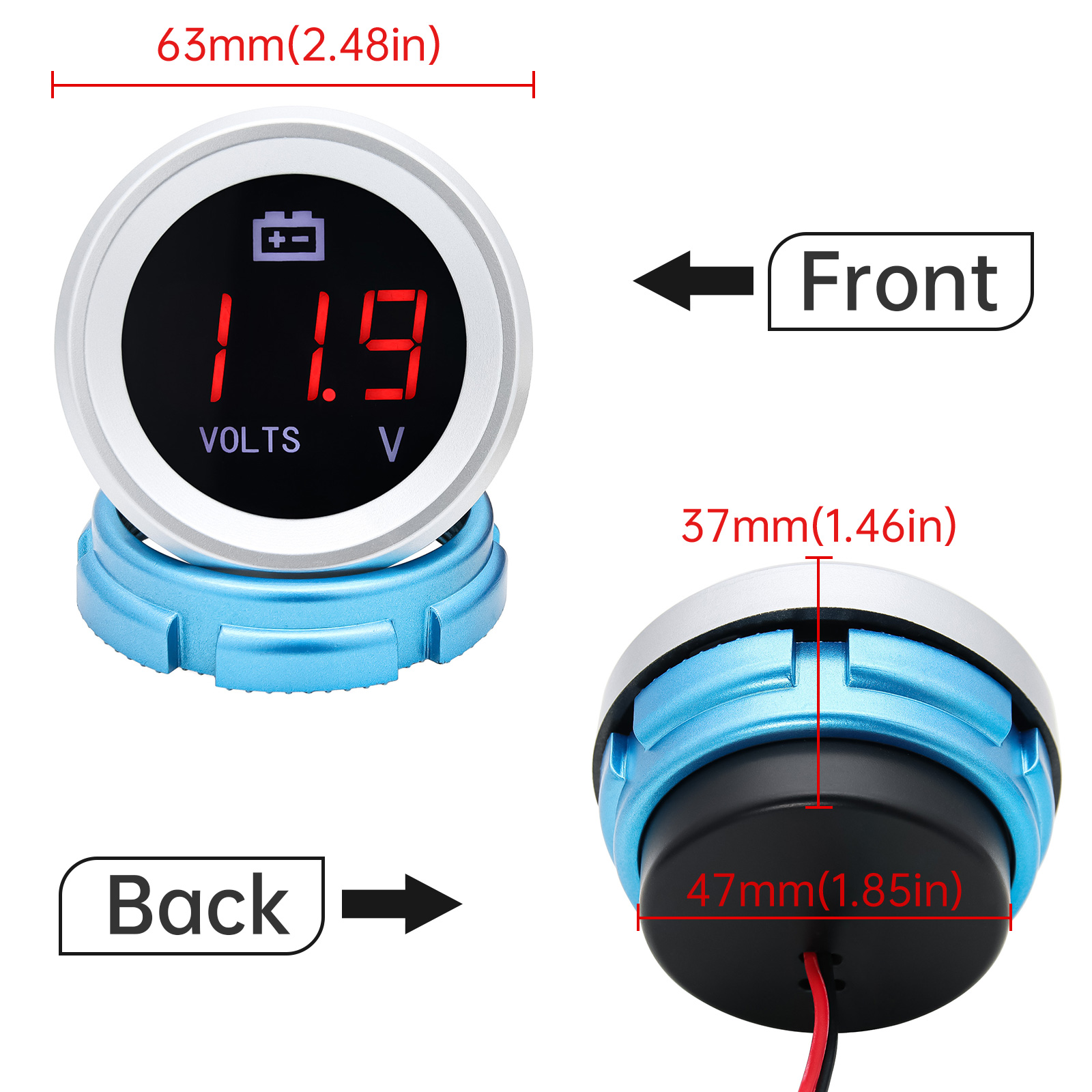 AD Universele voltmeter 12V wa - Light Meter Incident recensie en prijs